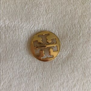 Gold Tory Burch Logo Button